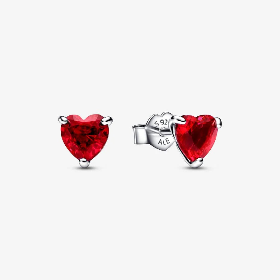 Heart Red Earring